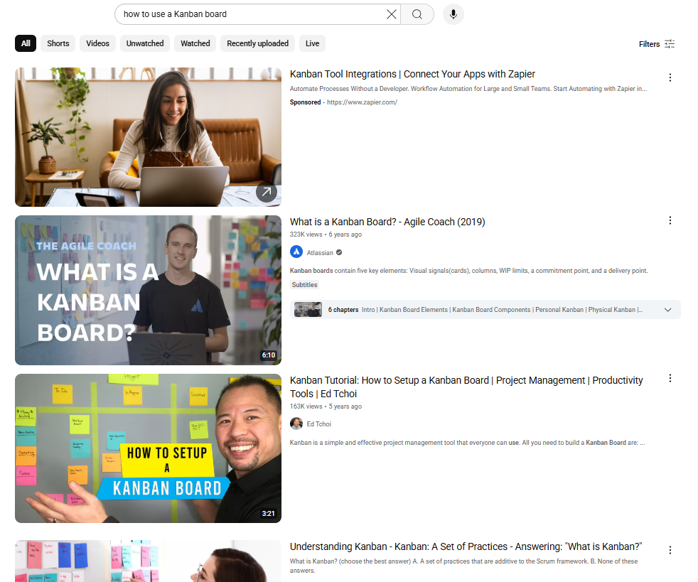 youtube search