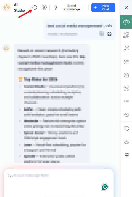 AI assistant dashbaord