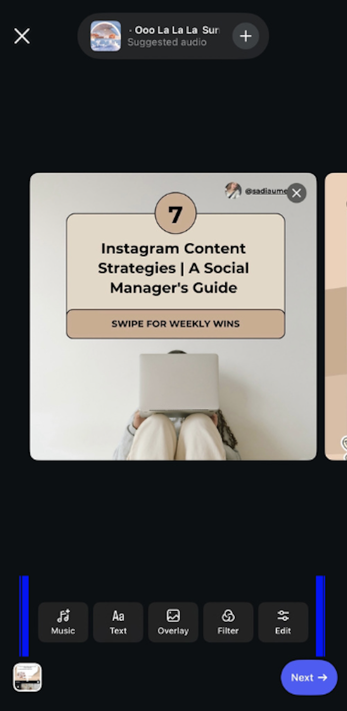 Edit your carousel content