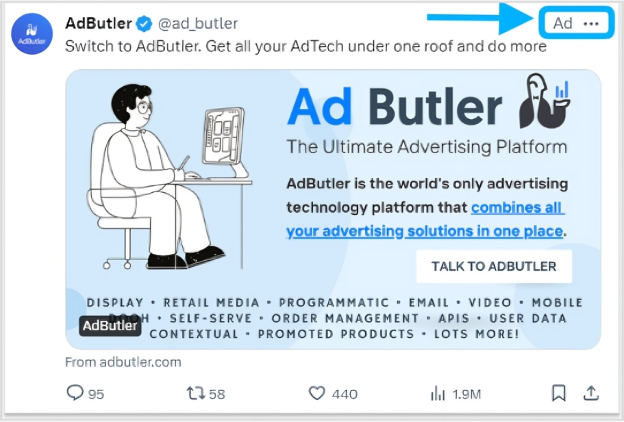 Social media advertisement 