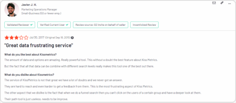 kissmetrics user review