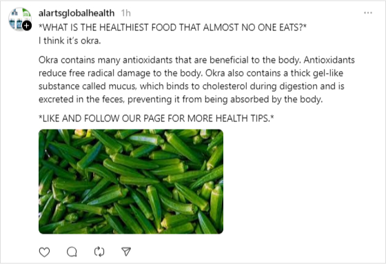 health and wellness threads example