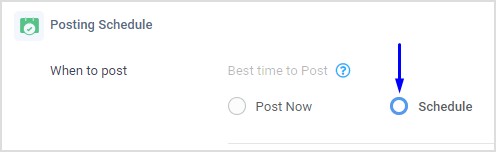 Schedule your Facebook posts