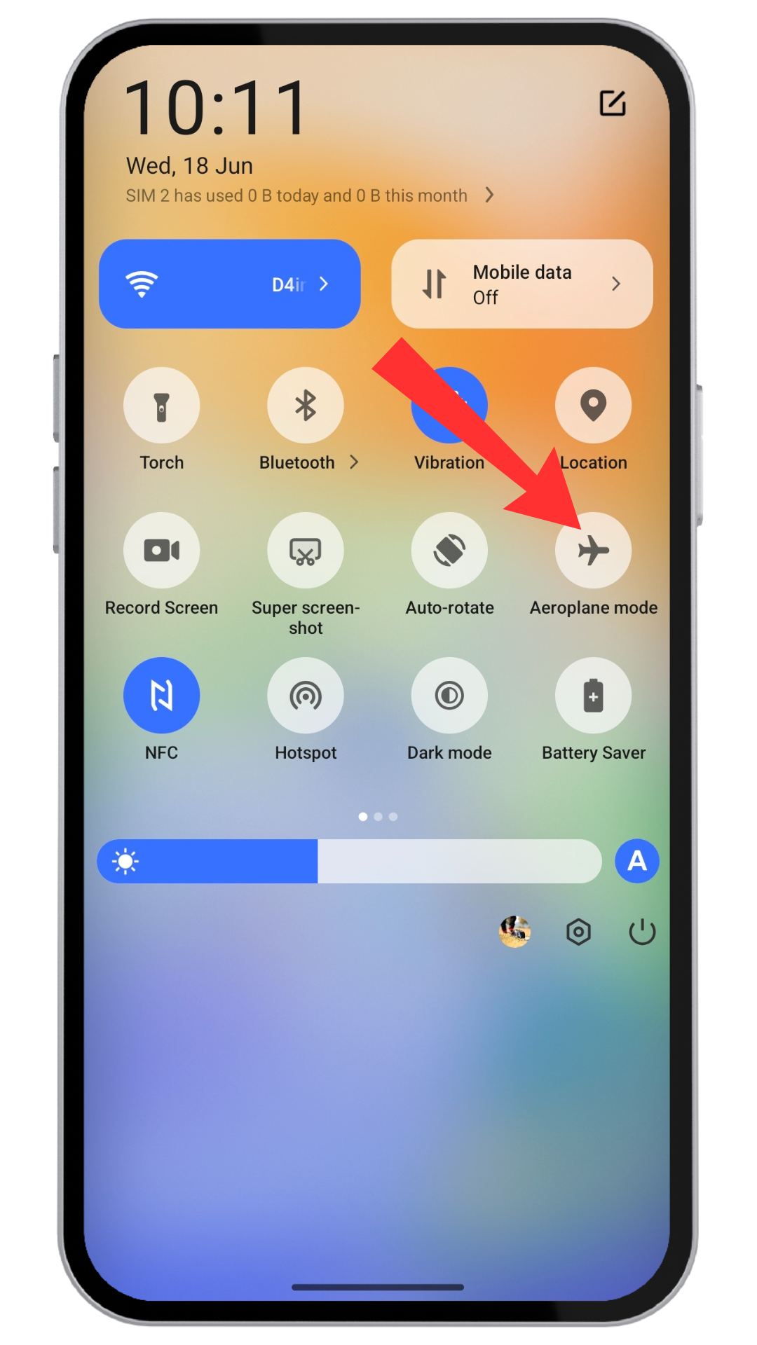 Enable and disable Airplane mode