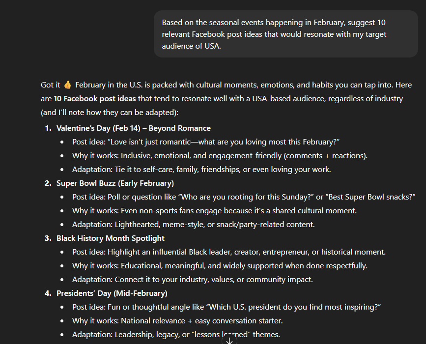 Analysis and strategy prompt