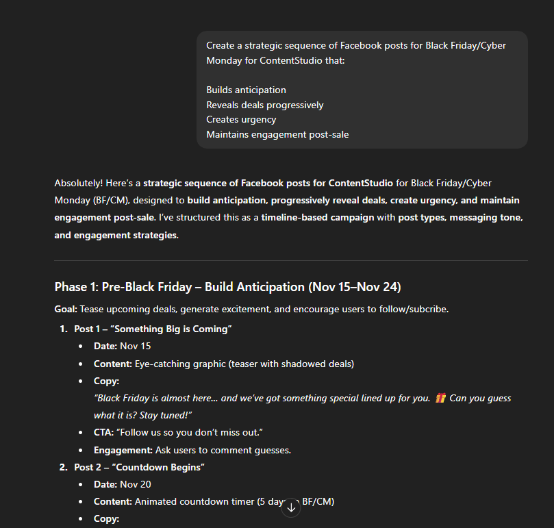 Black Friday/Cyber Monday