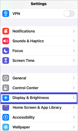 Tap Display and Brightness