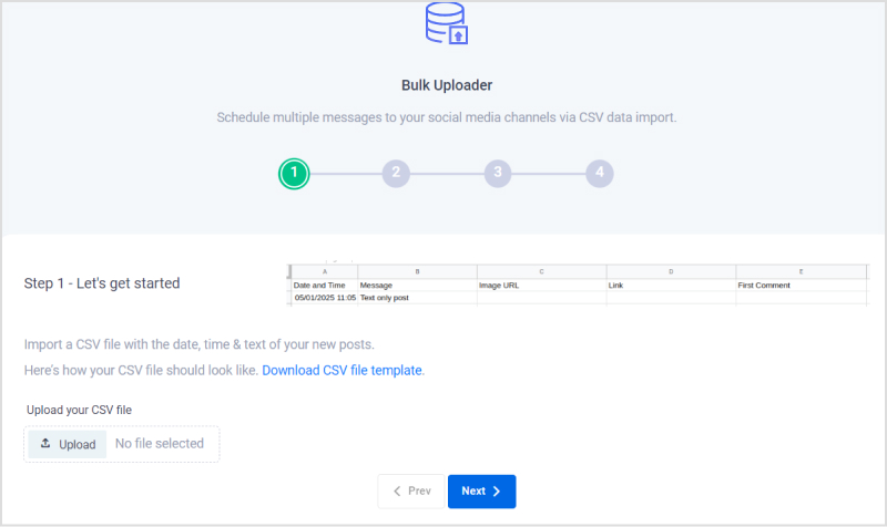 csv file template