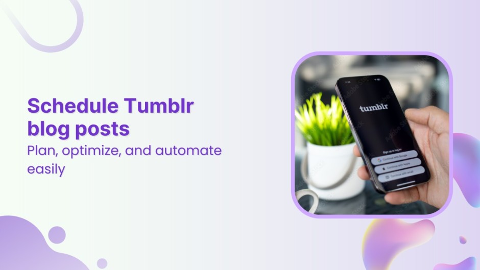 How to schedule a blog post on Tumblr
