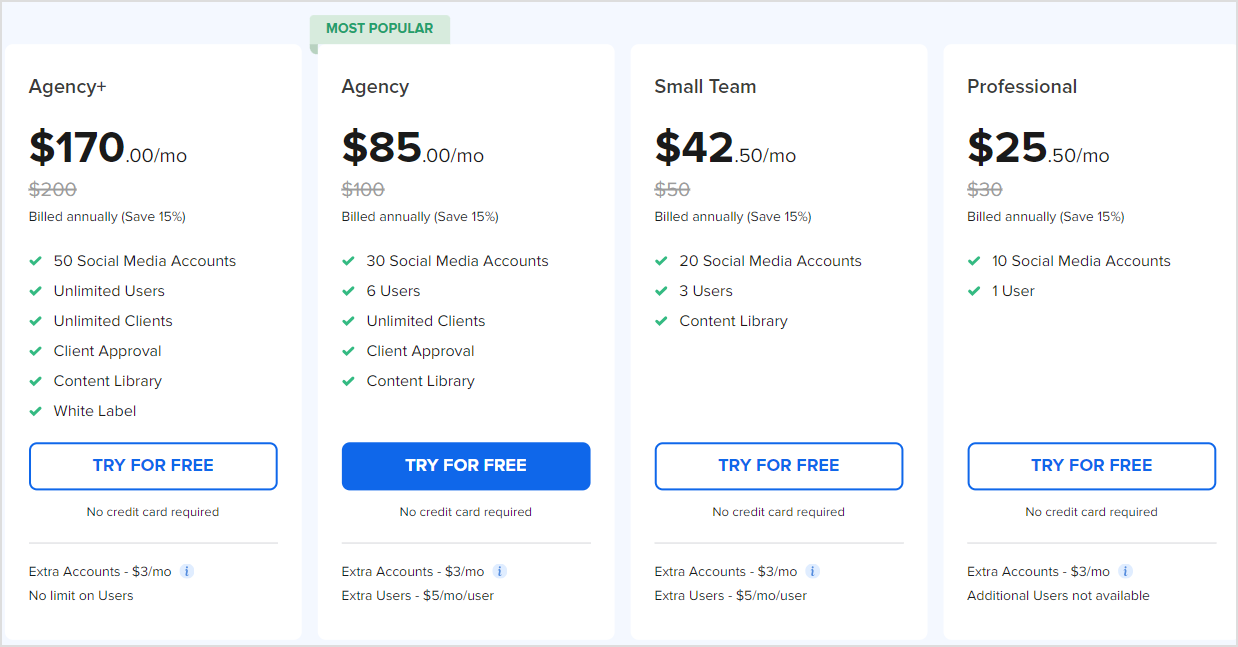 SocialPilot pricing