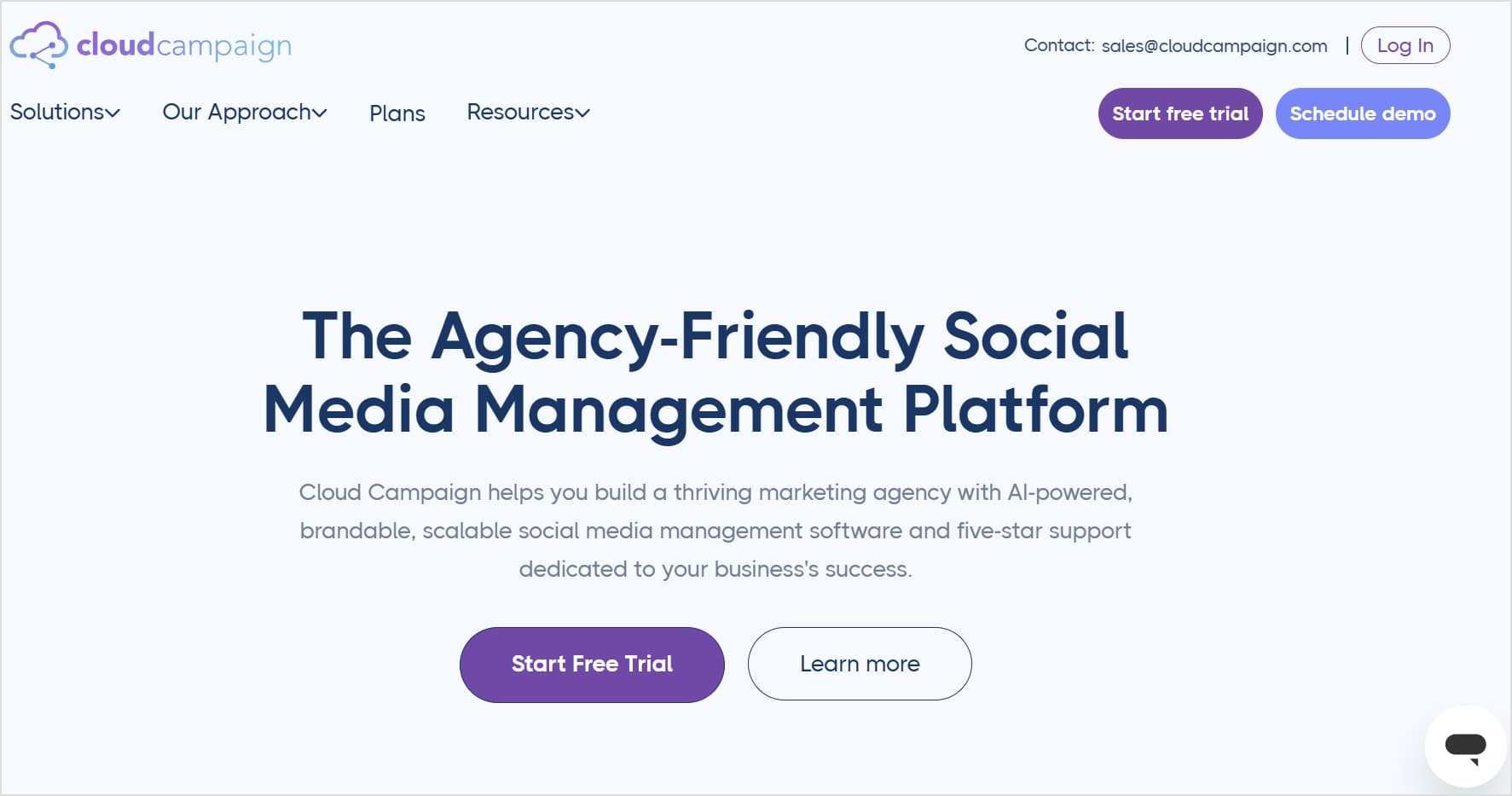 Cloud Campaign Website: An agency-based social media management tool