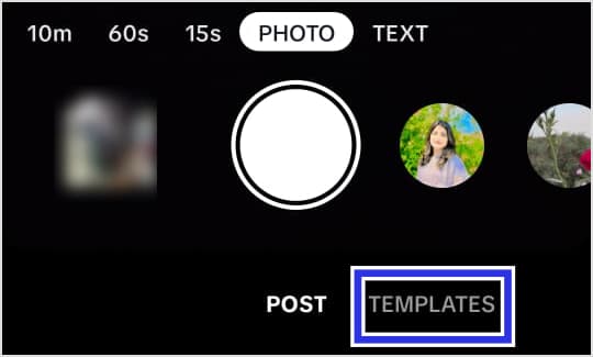 Open Templates in TikTok