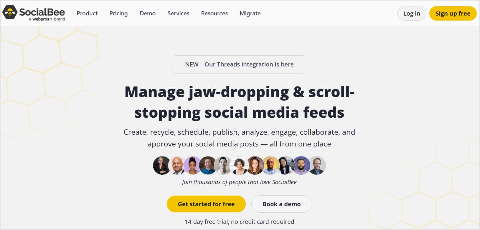 SocialBee Website: A social media management tool for content categorization