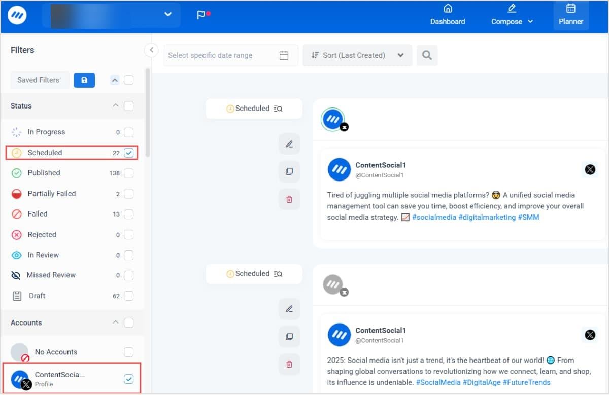 contentstudio planner