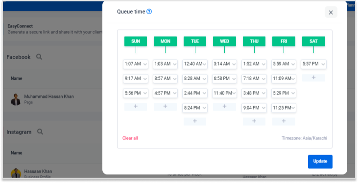 facebook queue slots