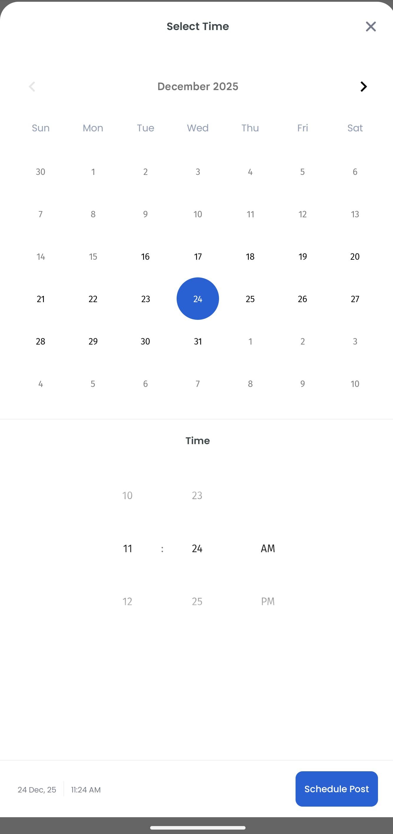 Schedule your tweet via mobile