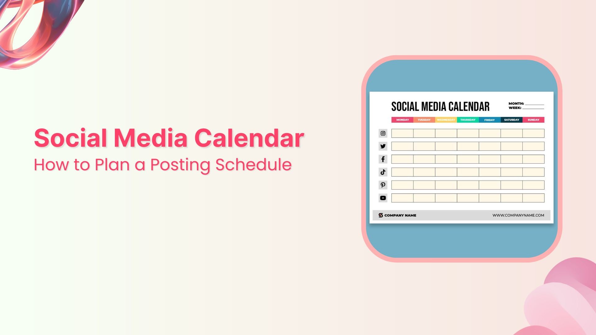 Social Media Calendar: How to Plan a Posting Schedule