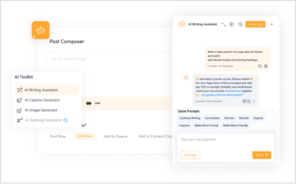 AI writing assistant 