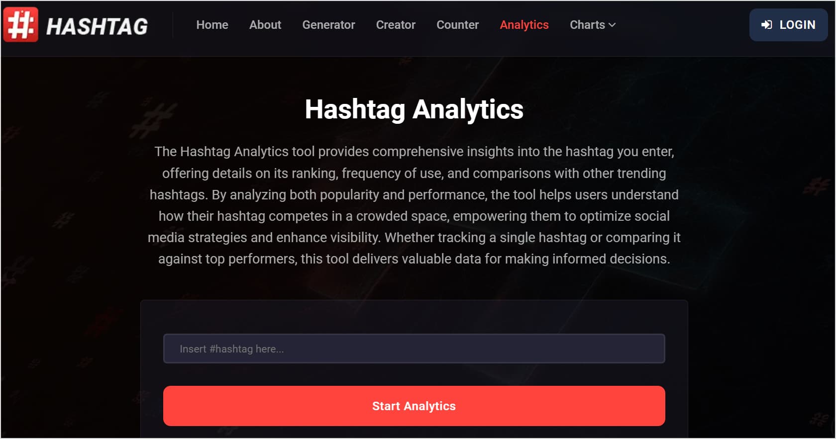 All-Hashtag Twitter Analytics Tool