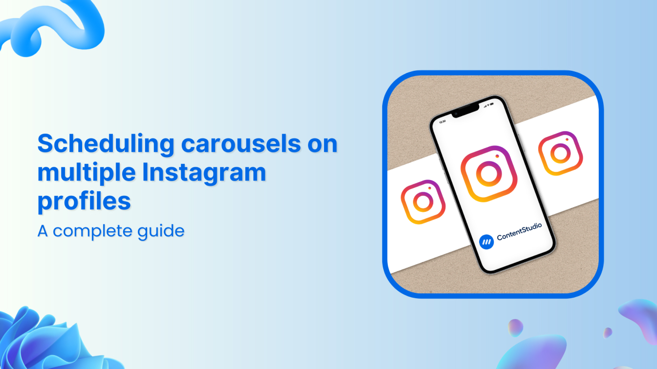 How to schedule carousels to multiple Instagram accounts