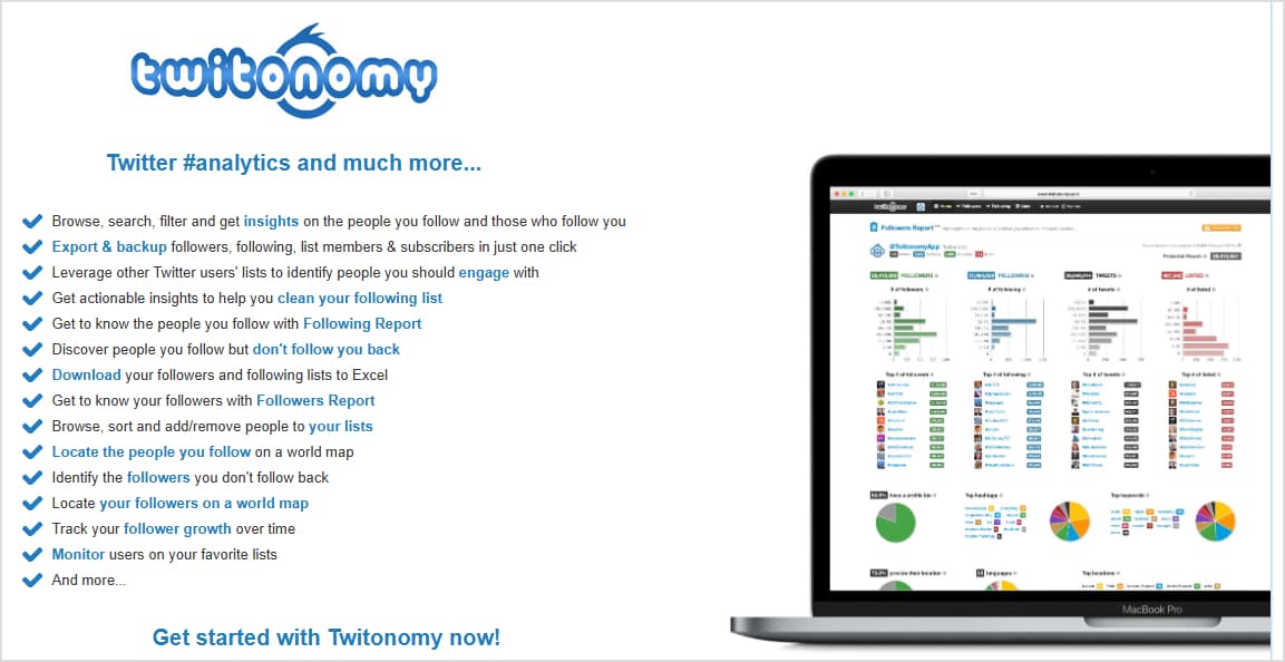 Twitonomy Website for Twitter Analytics