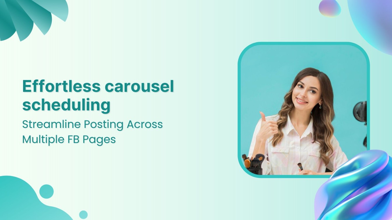 How to schedule carousels to multiple Facebook pages