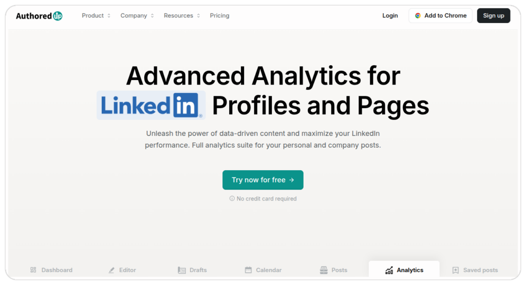 authoredup linkedin analytics integration