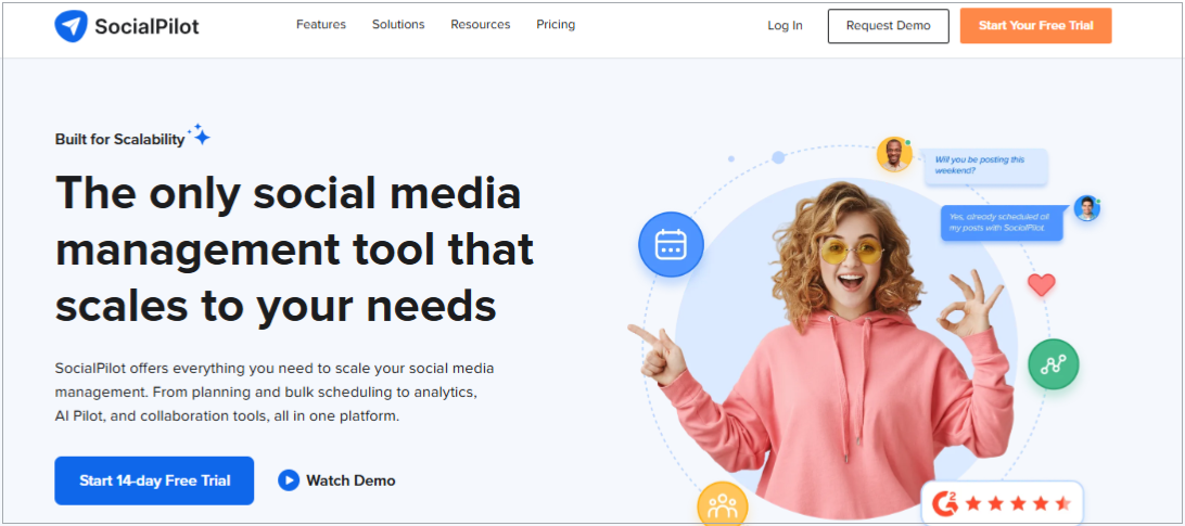 SocialPilot Website