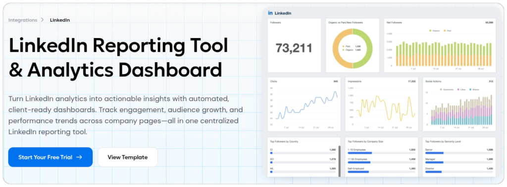 agency analytics linkedin analytics integration