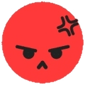 Angry TikTok emoji