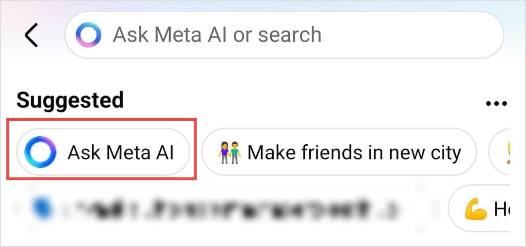 Open Ask Meta AI