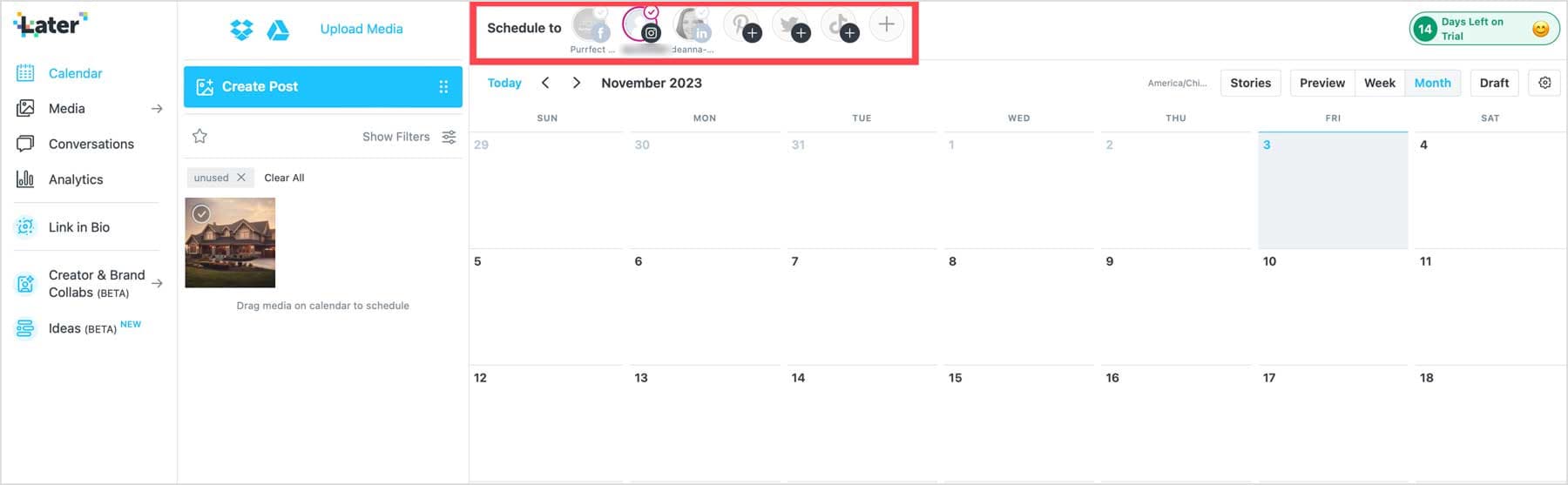 Later Scheduler Dashboard