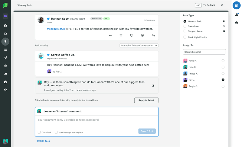 Sprout Social approcal workflow