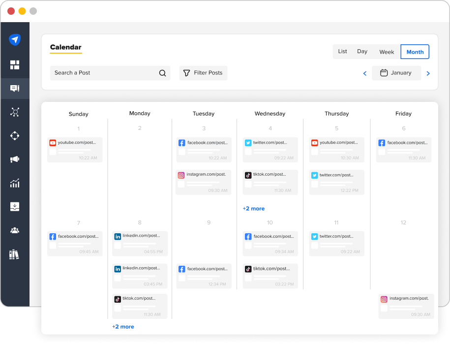 SocialPilot Dashboard