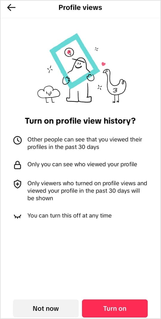 Turn on Profile Views