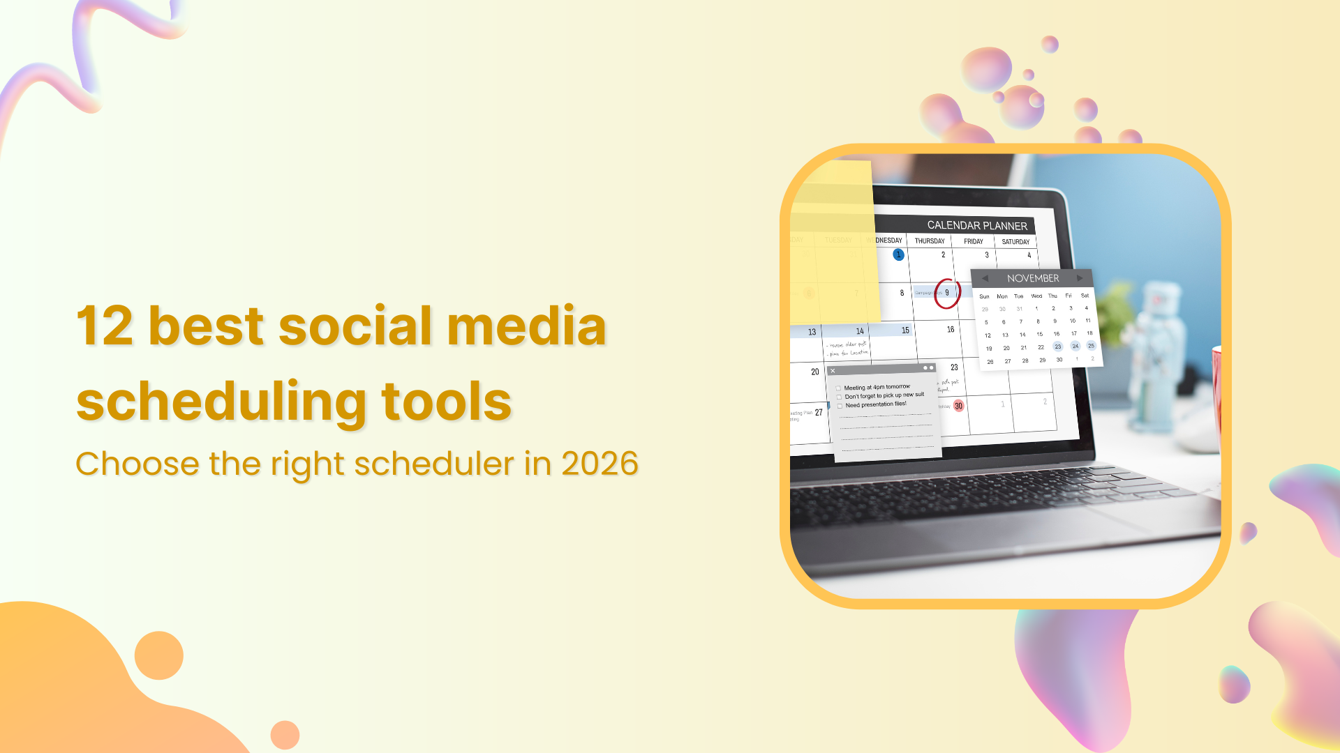 12 best social media scheduling tools for 2026