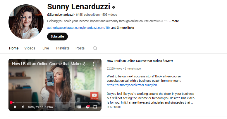 Sunny Lenarduzzi  business coach