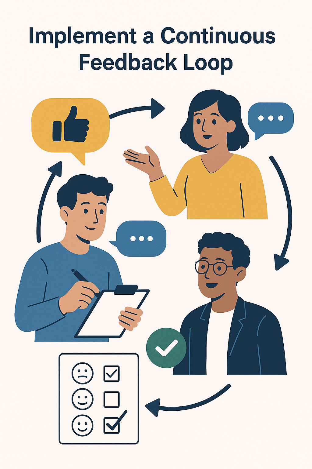 Implement a continous feedback loop