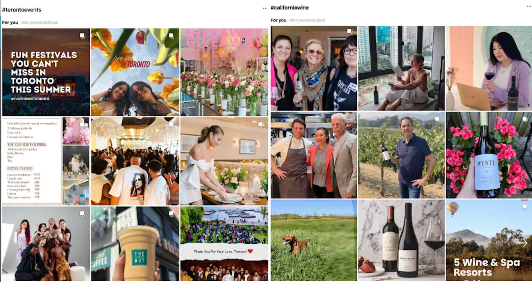 Location-based hashtags