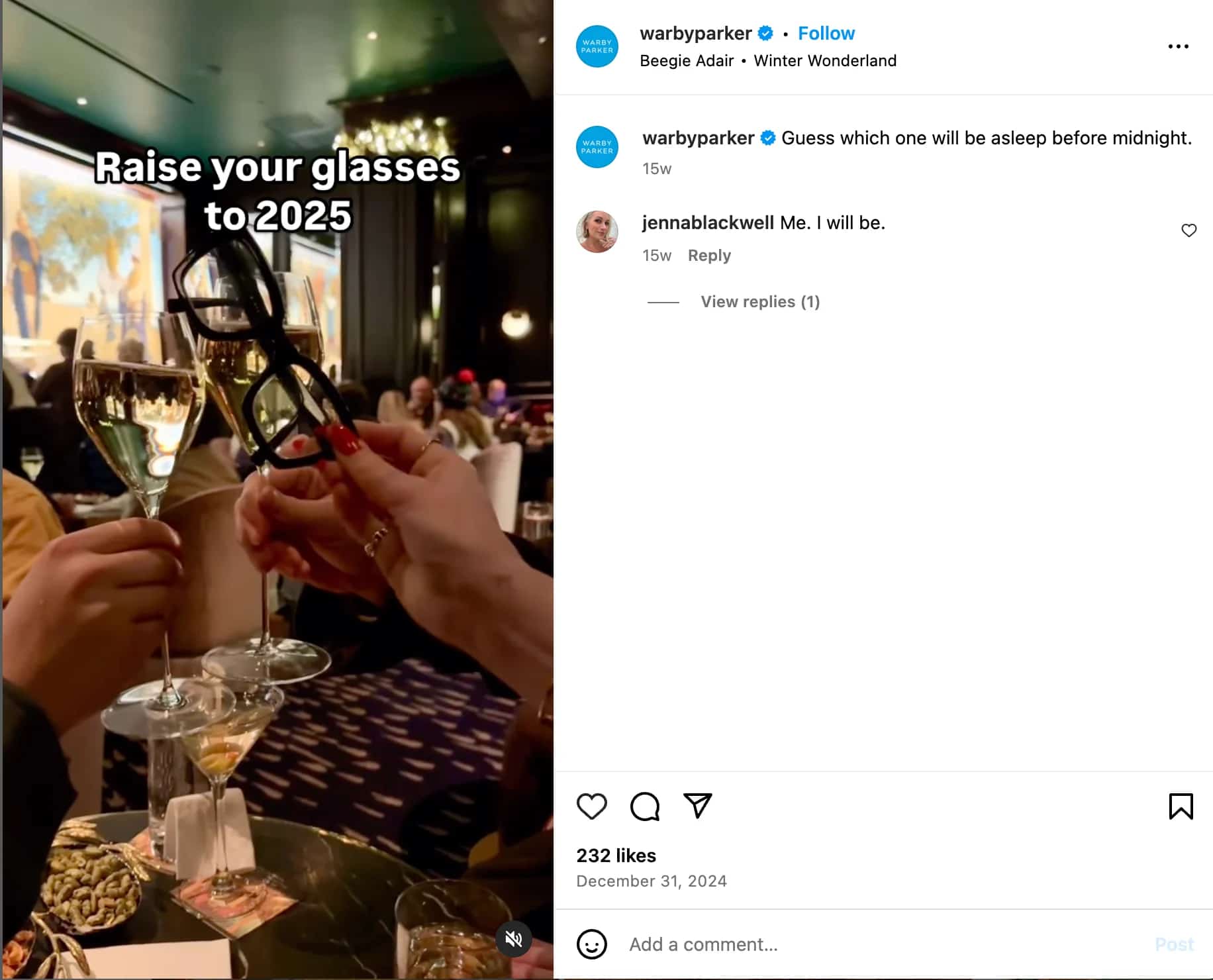 Warby Parker's Instagram integration