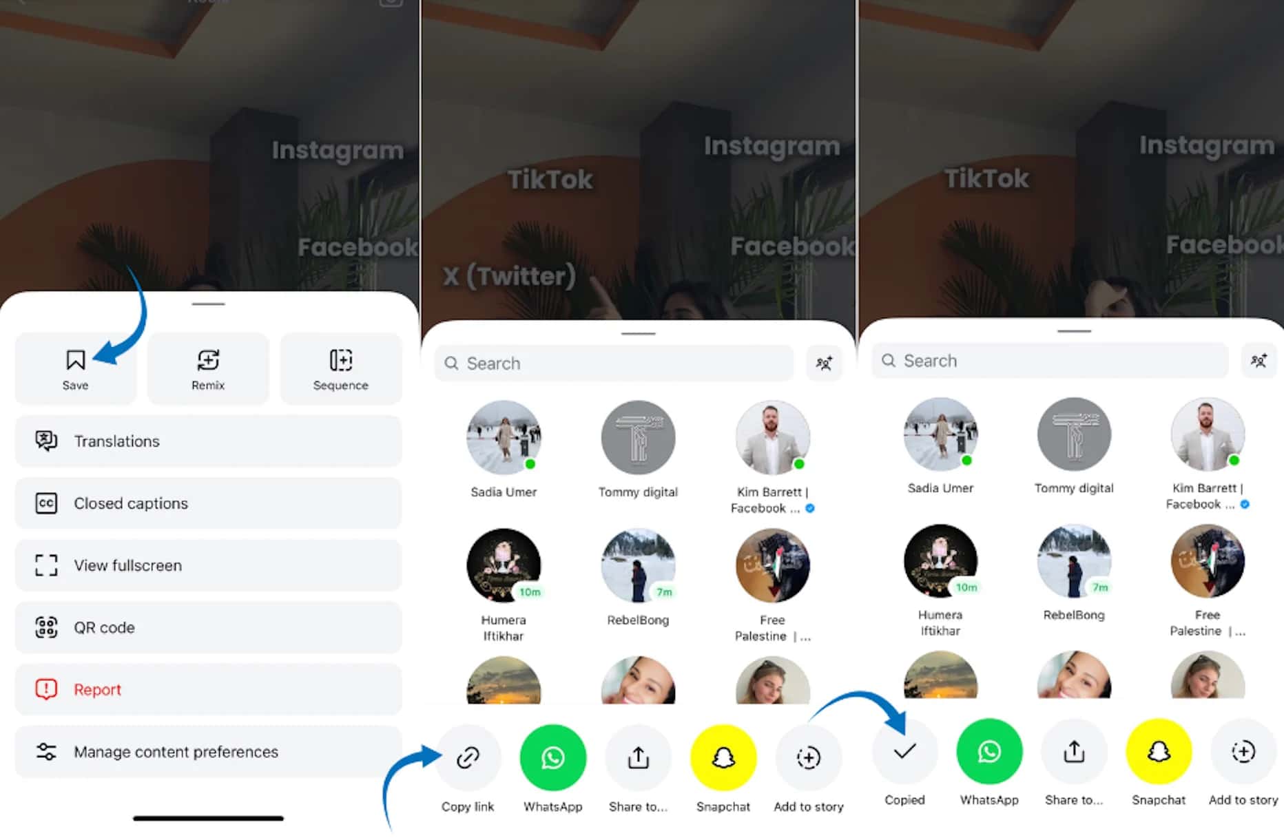  Instagram direct downloading of other users' Reels