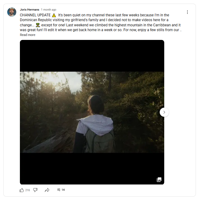 channel updates