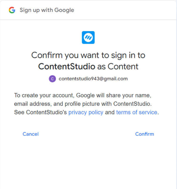 sign in with google