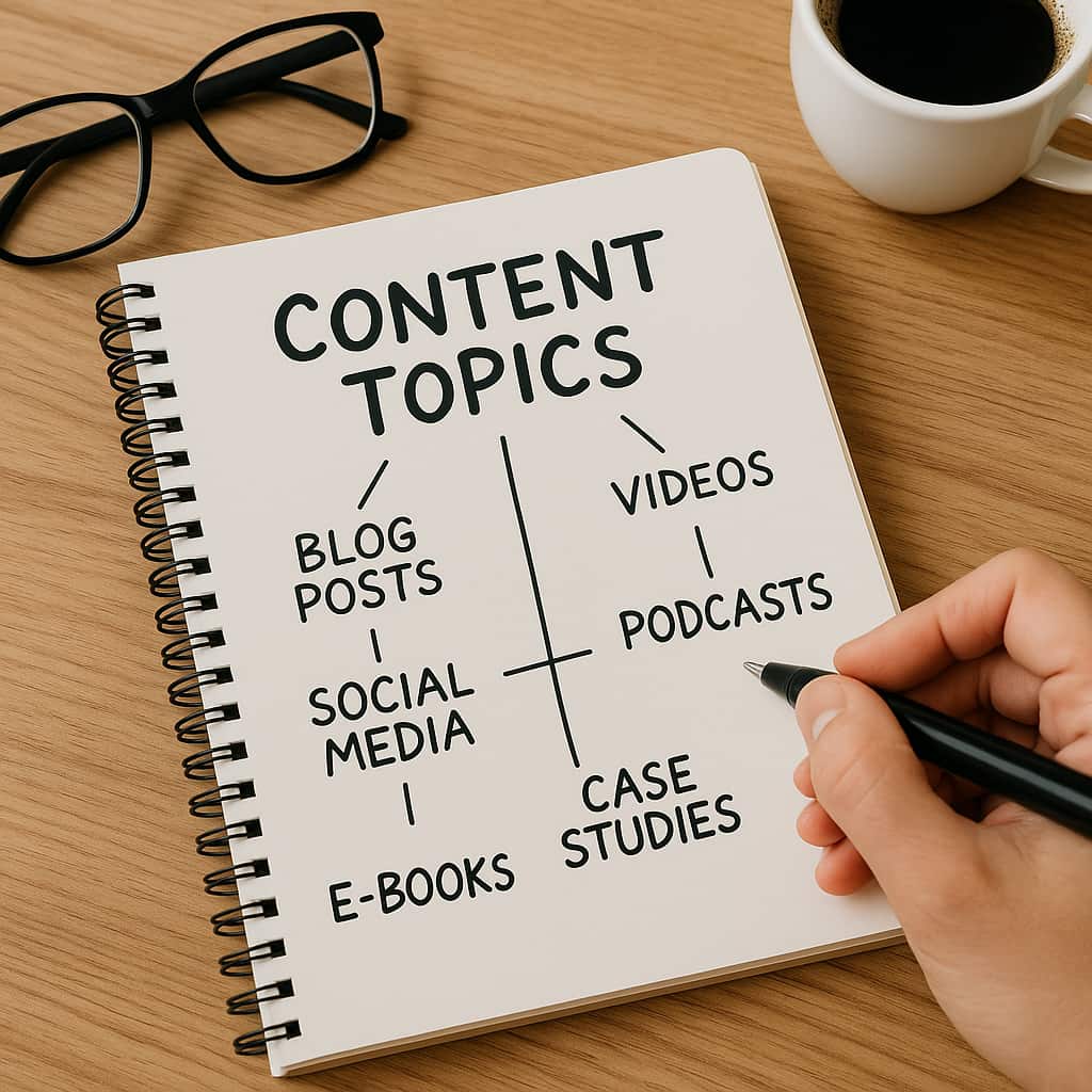 Brainstorm content topics