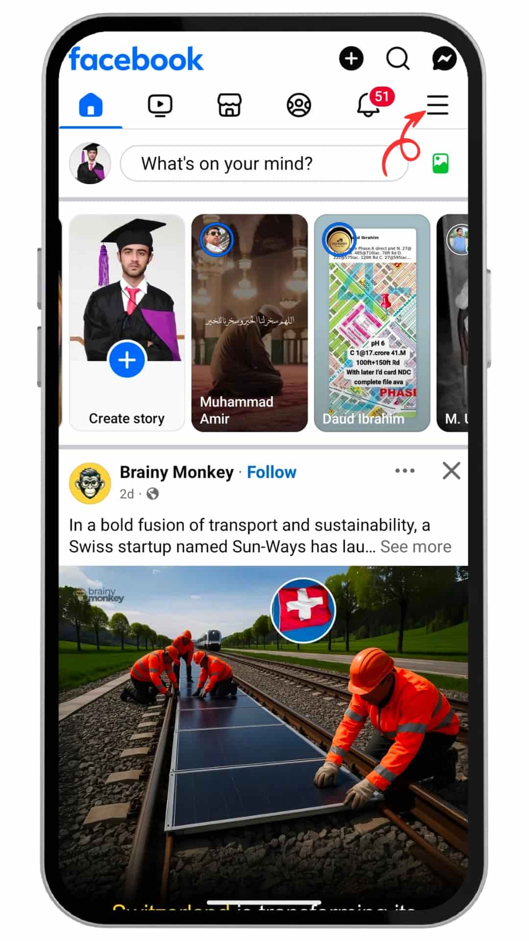How to delete Facebook watch history step 1