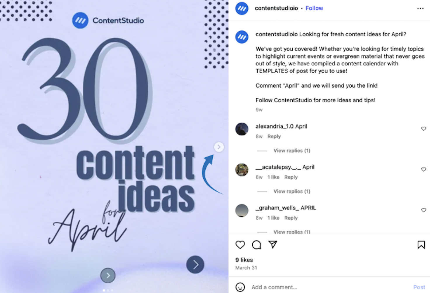 Instagram carousel posts