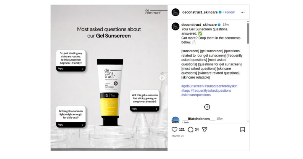 Product FAQs post