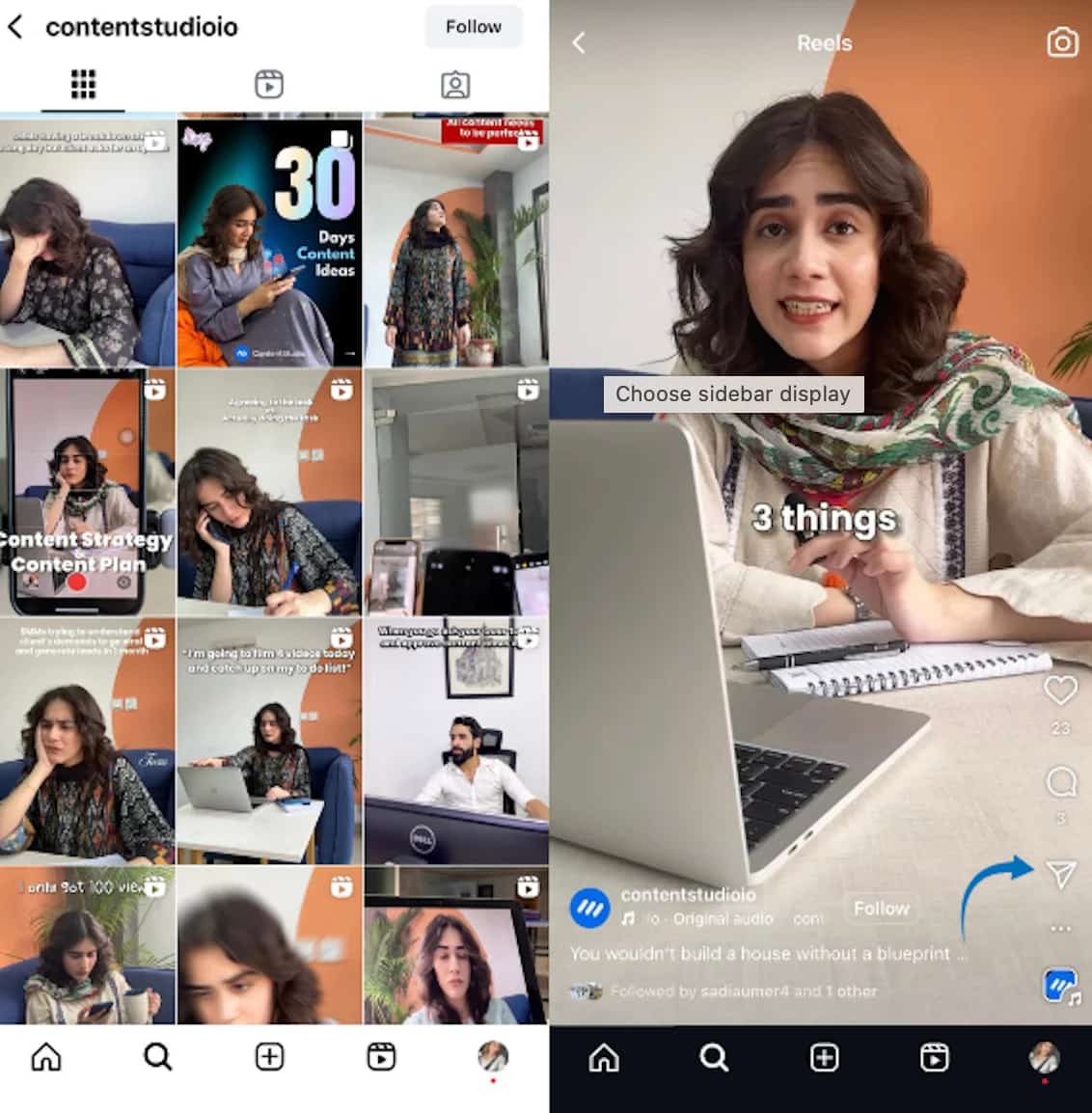 Sharing with individual contacts