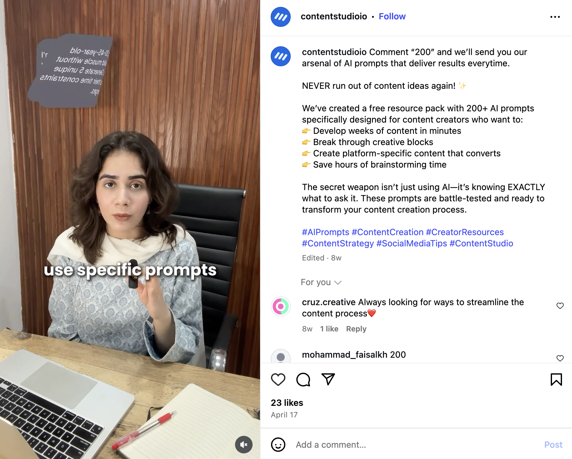 social media hook?