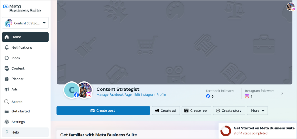 features available in meta business suite